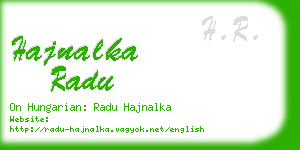 hajnalka radu business card